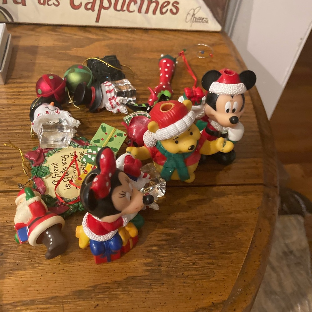 Christmas Ornament Bundle -Mickey, Minnie, Winnie the Pooh + more